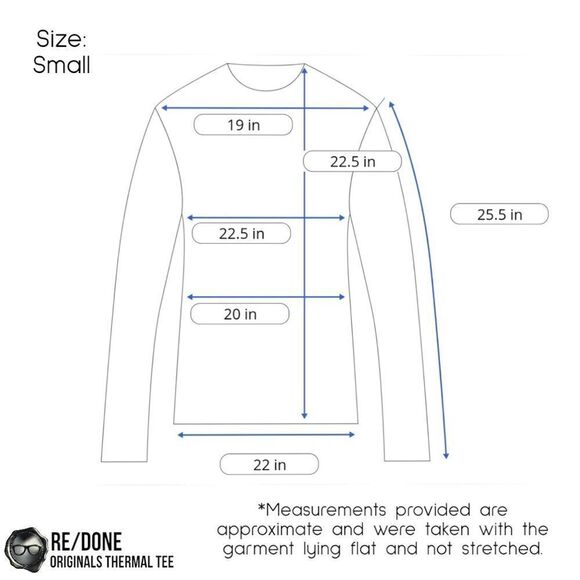 RE/DONE ORIGINALS WOMEN’S THERMAL KNIT LONG SLEEVE TEE SHIRT IN BLACK SIZE SMALL - Picture 12 of 13